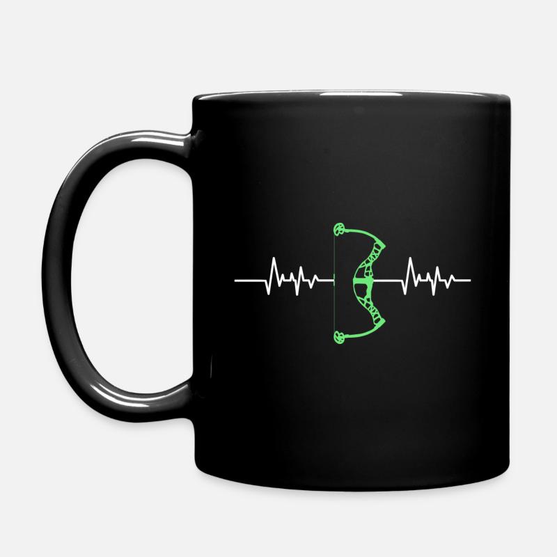 Arc à poulies arythmique battement de coeur - Mug uni - noir