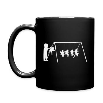 Physicists are the better parents - Full Colour Mug - black - Left