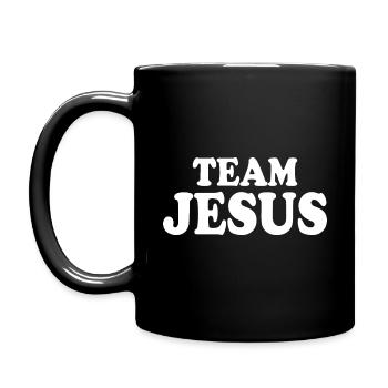 Team jesus - Full Colour Mug - black - Left