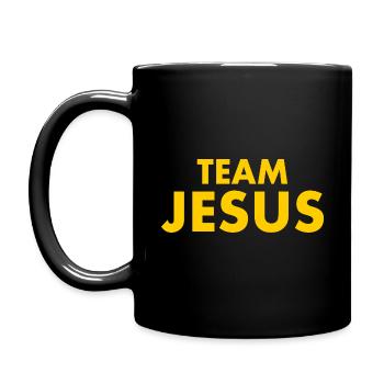 Team jesus - Full Colour Mug - black - Left