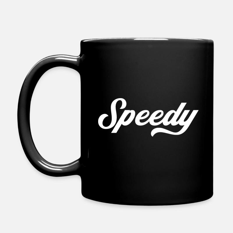 Schnell in Weiß - Schnell - Tasse einfarbig - Schwarz