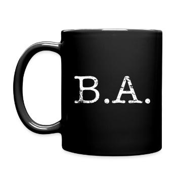 B.A. - Baccalauréat ès arts - Mug uni - noir - Gauche