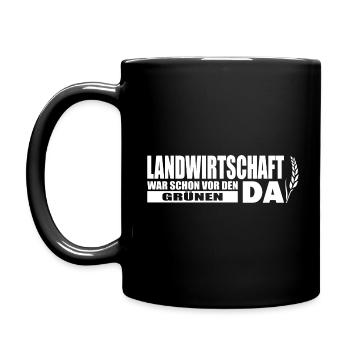 Bauern Demo Bauernprotest Landwirt Demonstration - Tasse einfarbig - Schwarz - Links