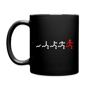 Cadeau marathonien marathonien jogger - Mug uni - noir - Gauche