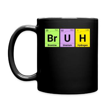 Bruh - Tasse einfarbig - Schwarz - Links