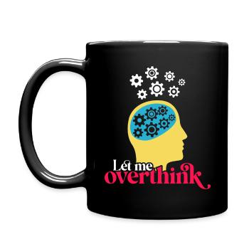 Lassen Sie mich noch einmal darüber nachdenken - Tasse einfarbig - Schwarz - Links