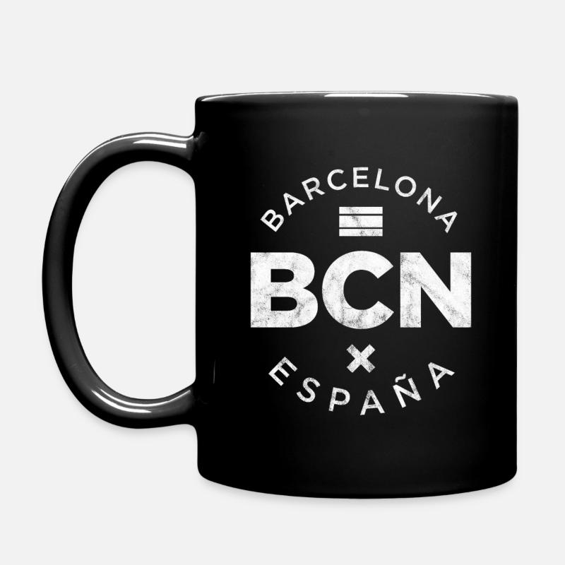 BCN, Barcelona - Tasse einfarbig - Schwarz