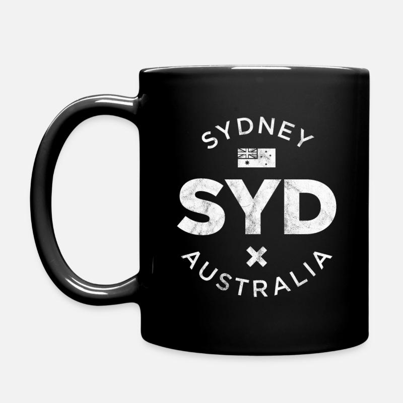 SYD, Sydney Australie - Mug uni - noir
