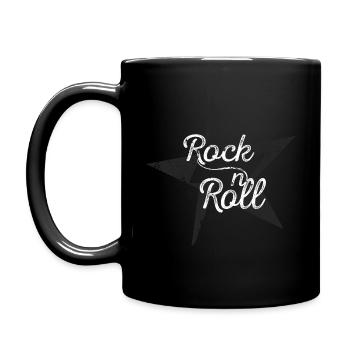 Only Rock 'n' Roll - Tasse einfarbig - Schwarz - Links