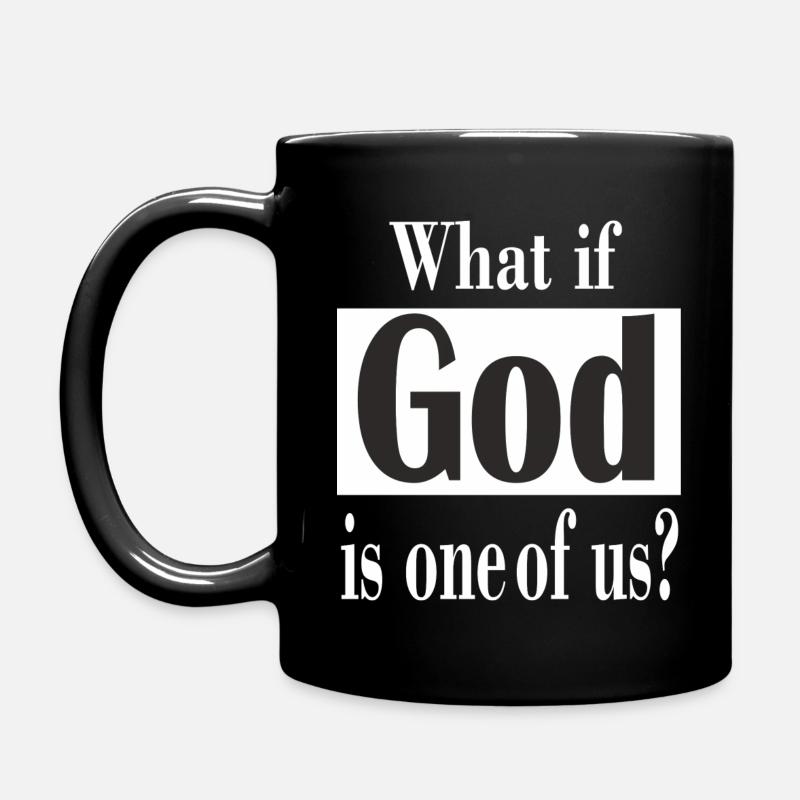 SI DIEU EST L’UN DE NOUS - Cadre - Mug uni - noir