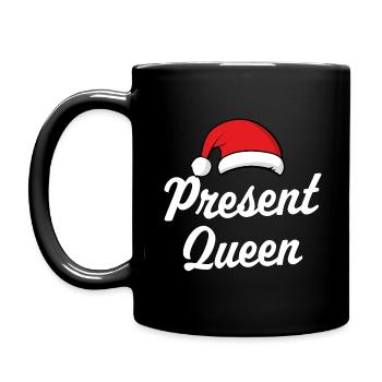 Present Queen - Full Colour Mug - black - Left