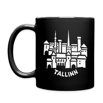 Tallinn - Full Colour Mug - black - Left
