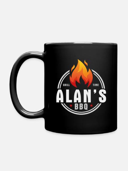 Alans BBQ - Tasse einfarbig - Schwarz