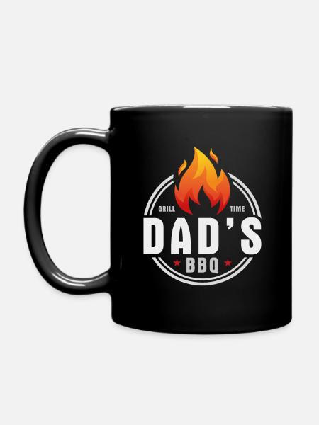 Dads BBQ - Full Colour Mug - black
