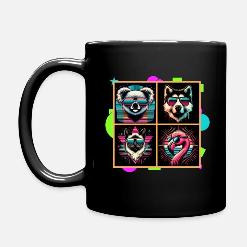 Animaux à Lunettes - Mug uni - noir