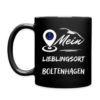 Lieblingsort Boltenhagen-Ostseebad Boltenhagen - Tasse einfarbig - Schwarz - Links