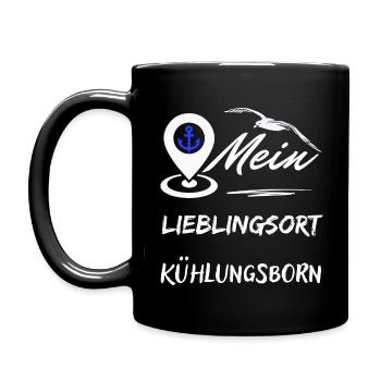 Lieblingsort Kühlungsborn-Ostseebad Kühlungsborn - Tasse einfarbig - Schwarz - Links