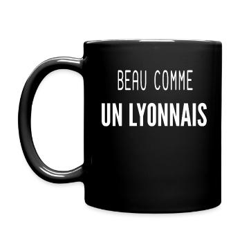 Beau Comme Un Lyonnais - Mug uni - noir - Gauche
