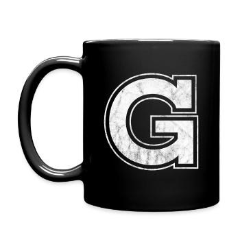 Lettre G - Mug uni - noir - Gauche