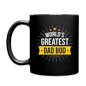 Worlds greatest Dad Bod - Full Colour Mug - black - Left