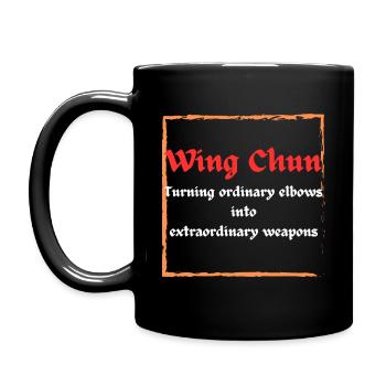 Wing Chun Elbows - Full Colour Mug - black - Left