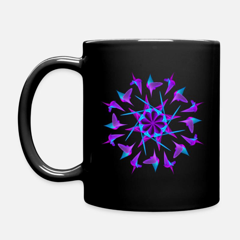 "Eisvogel" Version 1 - Tasse einfarbig - Schwarz