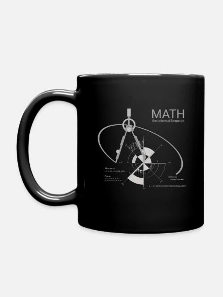Math universal language pi - Tasse einfarbig - Schwarz