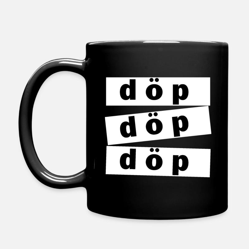 Döp Döp Döp Musik Techno Songtext Design - Tasse einfarbig - Schwarz