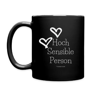 Hoch Sensible Person #HSP - Tasse einfarbig - Schwarz - Links