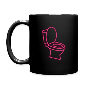 Toilet TOILET Toilet Rosa - Full Colour Mug - black - Left