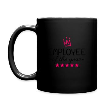 Employee of the year - Full Colour Mug - black - Left