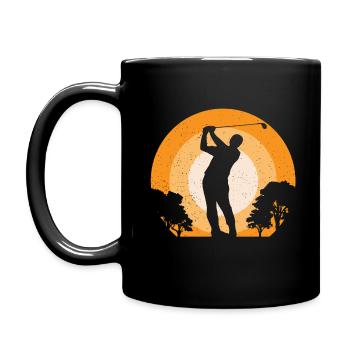 Golf the Course! - Full Colour Mug - black - Left