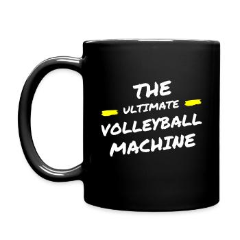 Die ultimative Volleyballmaschine - Tasse einfarbig - Schwarz - Links