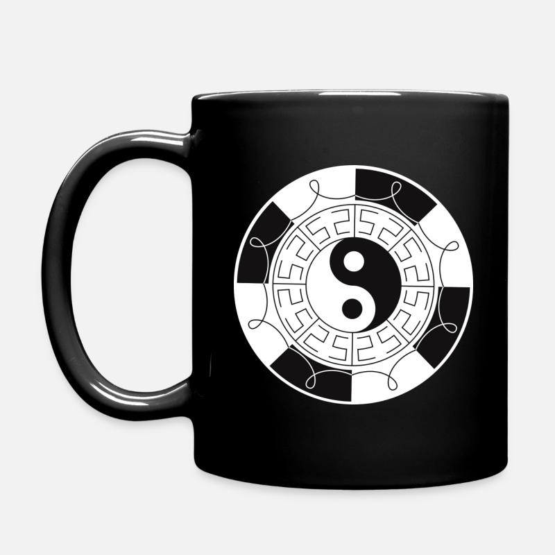 Yin Yang - Tao - Tasse einfarbig - Schwarz