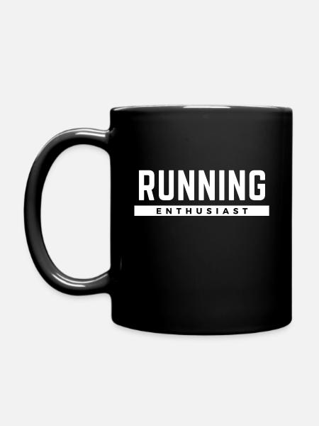 Running Enthusiast. - Tasse einfarbig - Schwarz