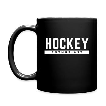 Passionné de hockey. - Mug uni - noir - Gauche