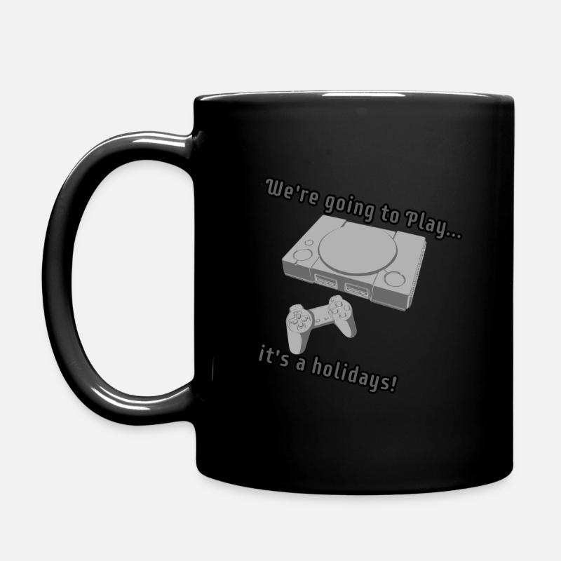 We're going to play... It's a holidays! - Full Colour Mug - black