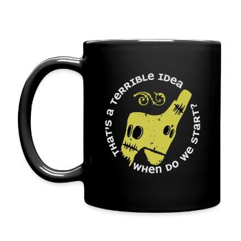 A terrible idea? - Full Colour Mug - black - Left