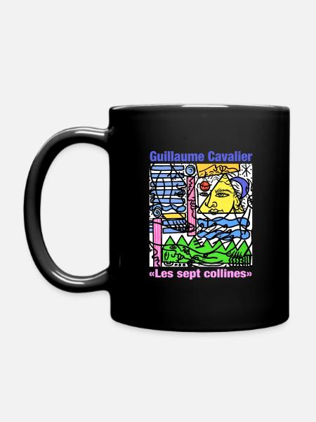 Die sieben Hügel - Tasse einfarbig - Schwarz