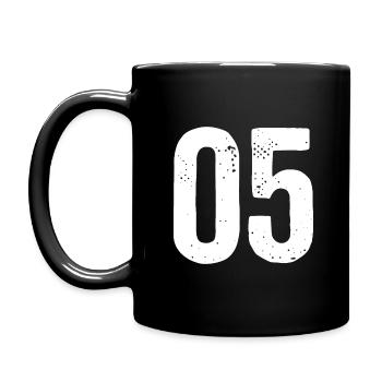 05 Numéros Blanc - Mug uni - noir - Gauche