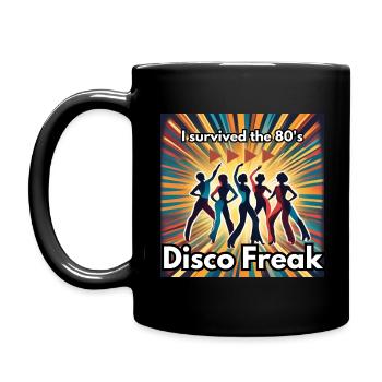 Italo Disco t-shirt Freak des années 80 - Mug uni - noir - Gauche