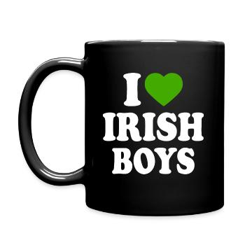 i love irish boys - Full Colour Mug - black - Left