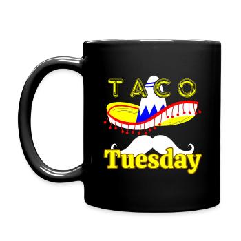 T-shirt Taco Tuesday - Mug uni - noir - Gauche