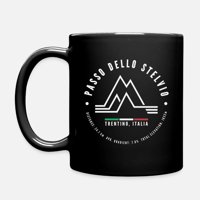 PASSO DELLO STELVIO ITALIE MOUNTAIN CLIMB CYCLISME - Mug uni - noir