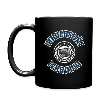 Universität Terrania 2 - Tasse einfarbig - Schwarz - Links