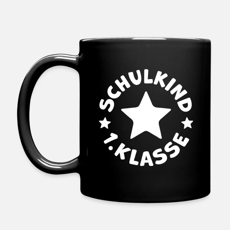 Schulkind 2026 1. Klasse Einschulung Schulanfang - Tasse einfarbig - Schwarz