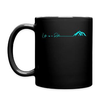 Cadeau de snowboard de montagne en plein air ski de montagne - Mug uni - noir - Gauche