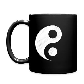 Yin & Yang - Tasse einfarbig - Schwarz - Links