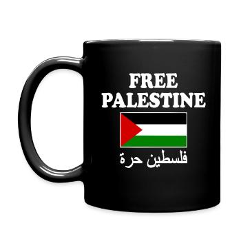 Free palestine - Mug uni - noir - Gauche