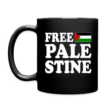 Free palestine - Full Colour Mug - black - Left